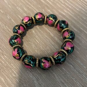 Angela Moore Monkey beaded bracelet